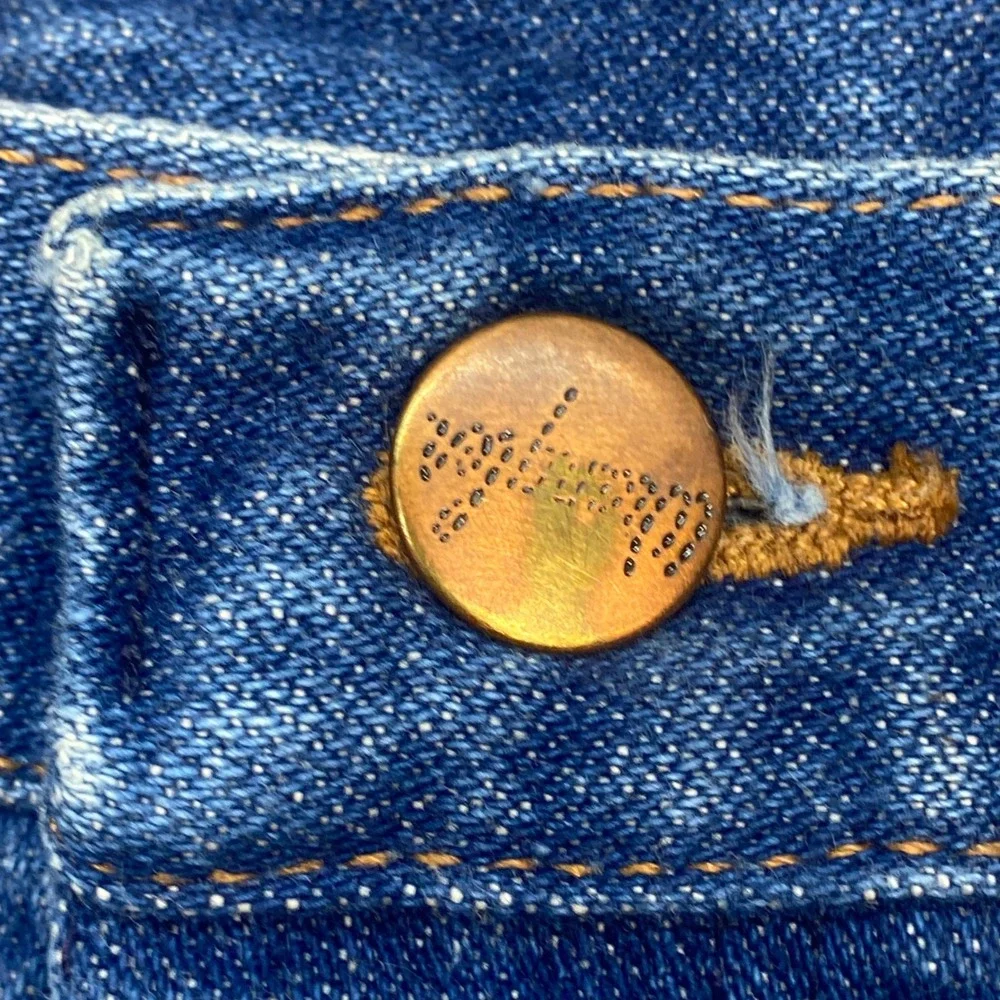 Wrangler Western Mens 42x30 Vintage Made in USA Cowboy Cut Blue Jeans 13MWZPW‎